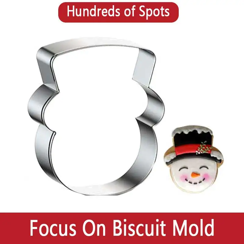 

1pcs Christmas snowman Pastry Shop Cookie Cutter patisserie reposteria Biscuit Mould DIY Fondant Cake Decor Tools Bakeware Mold