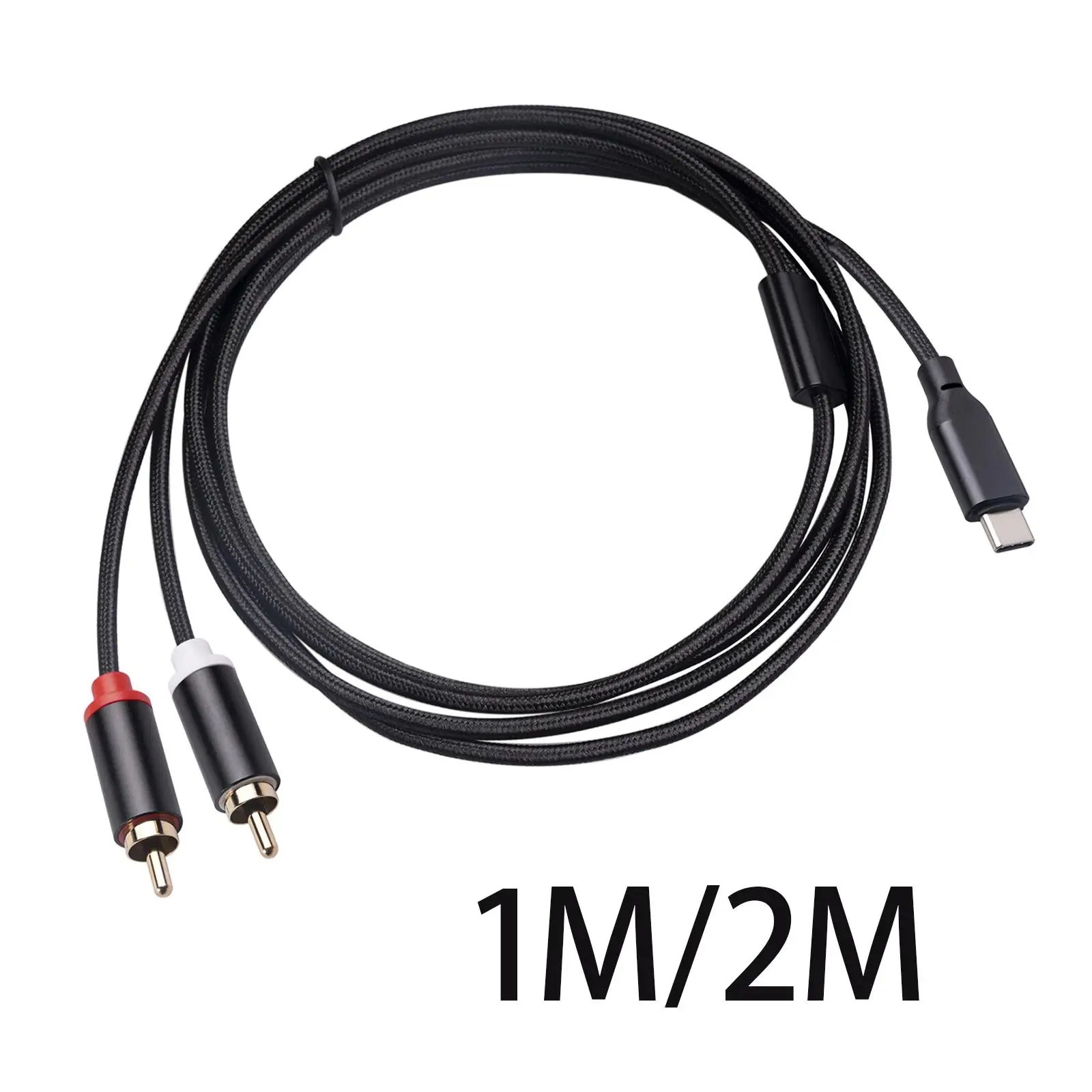 

Professional Type C to Dual Cable HiFi Stereo High Compatibility Audio for Mixers Phones Amplifiers Recorders Audio Equipment