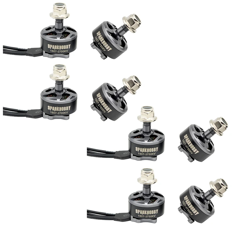 

Quality 4PCS Sparkhobby S1507 2-4S FPV Brushless Motor 5Mm Shaft For Propeller Light Weight RC FPV Quadcopter Drone