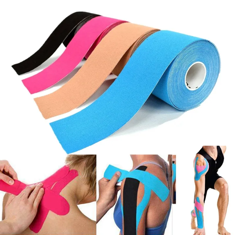 

5M Breathable Cotton Kinesiology Tape Sports Elastic Roll Adhesive Muscle Bandage Knee Elbow Protector Injury Pain Care Tape