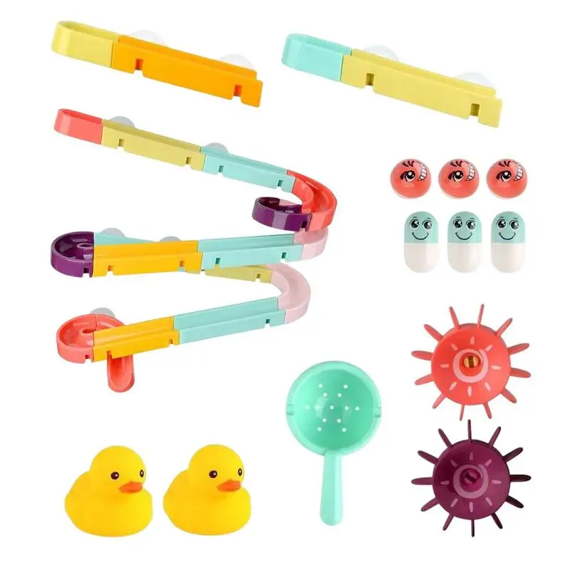 

Симпатичные Детские Игрушки для ванны, утка для ванной, «сделай сам», детская игрушка для игр в воде, инструмент для ванны и душа, настенное всасывание для детей, подарки
