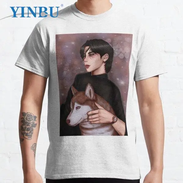 

Mingyu Seventeen + Husky Unisex YINBU brand 2023 t-shirt Graphic Tee