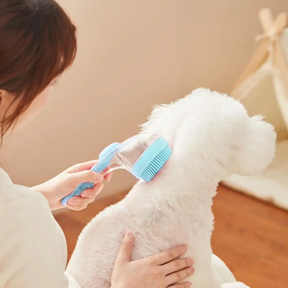 Щетка для ванны с контейнером мыла шампунем щетка ухода за домашними животными