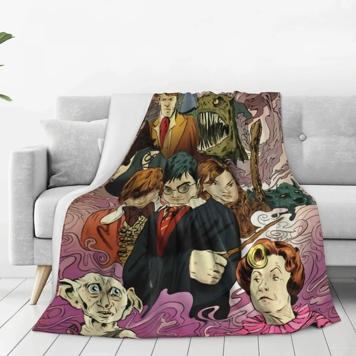 MINISO H-HARRYS P-POTTERS одеяла из фильмов качественное мягкое одеяло зимнее для