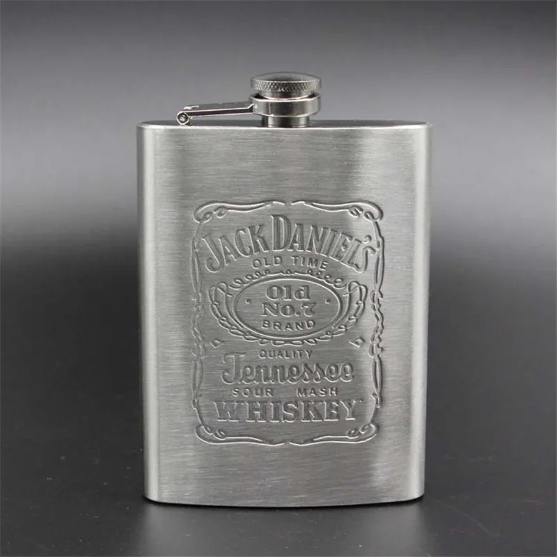 

New 7 oz Stainless Steel Hip Flask Portable Pocket Engraved Wine Drink Pot Alcohol Whiskey Vodka Flagon High Quality