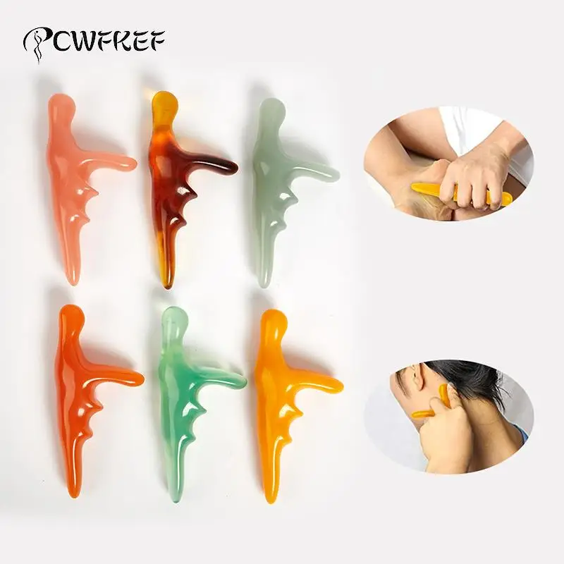 

Resin Beeswax T-Shaped Thumb Massage Cone Body Massage Tool Deep Muscle Relax Massage Triangle Acupuncture Stick Meridian Tool