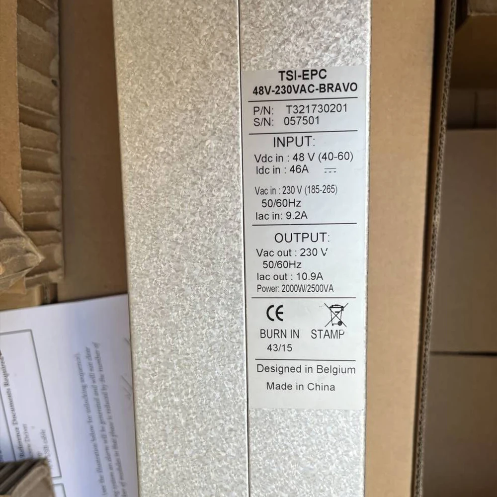 От 48 В до 230 переменного тока для источника питания Enatel TSI-EPC48V-230VAC BRAVO T 321730201 057501