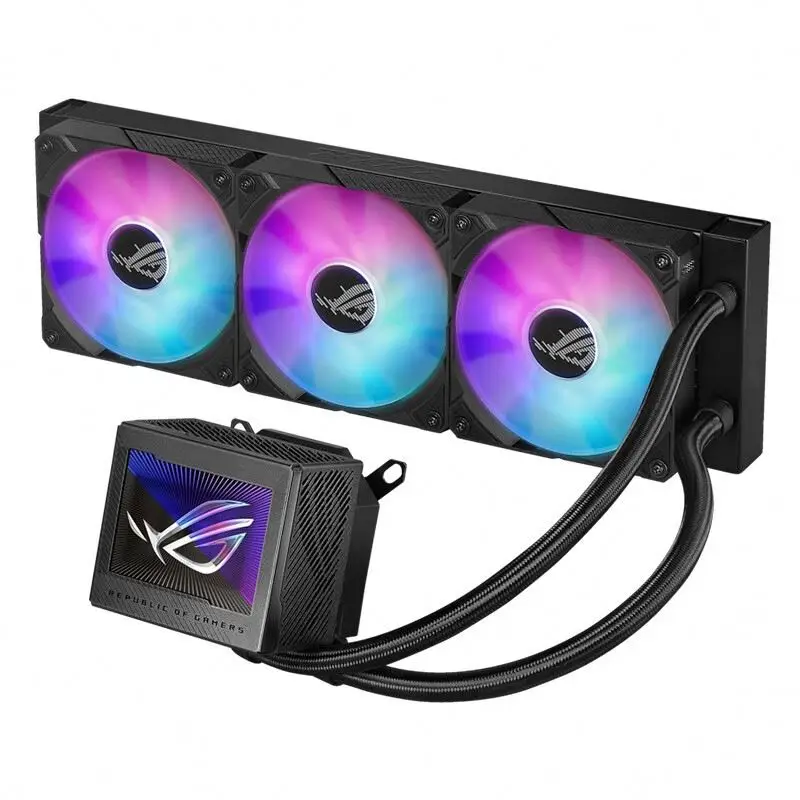 Кулер для процессора ROG RYUJIN 360 ARGB черный мм RGB Водяной кулер охлаждение игрового