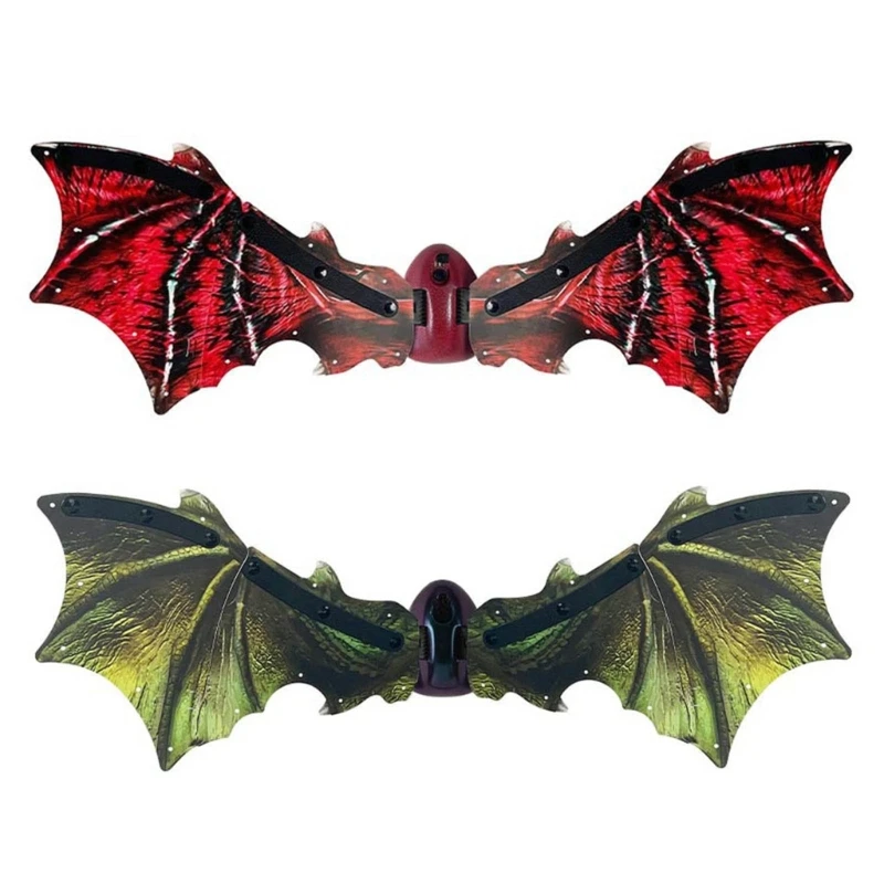 

Q0KB Electric Dinosaur Wing Role Play Costume for Little Boys Theme Party LED DinosaurWings for Kids Toddler Party Props