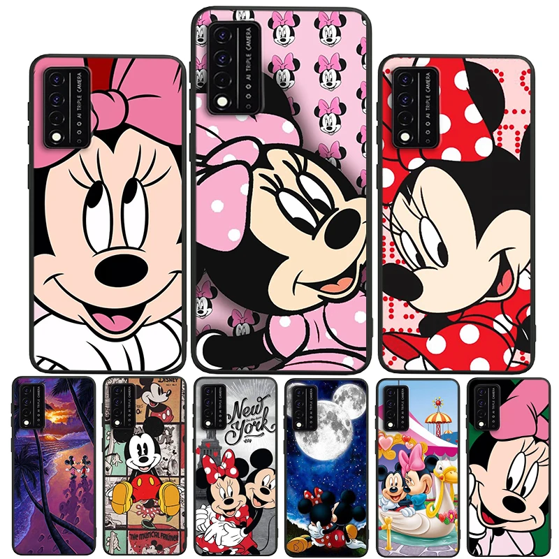 

Mickey Mouse Cartoon For T-Mobile REVVL V+ 5G T-Mobile REVVL 4 4+ Black luxury Silicone Soft Funda Phone Capa Case