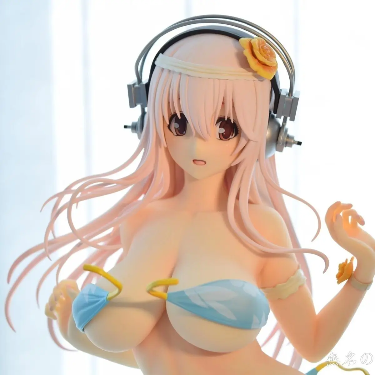 

Фигурка аниме Super Sonico, 35 см, Niko Sonicomi, бикини, экшн-фигурка манга, сексуальная девушка, кавайная модель из ПВХ, кукла, периферийные игрушки, подарки