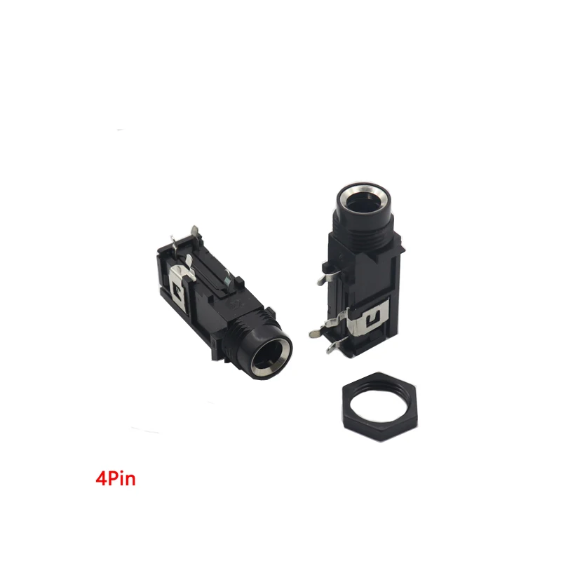 

【 5 шт. 】сделай сам 6,35 мм/6,5 мм позолоченный разъем 3P/4P стерео двухканальный стандартный аудио прямой через разъем jack