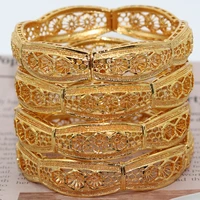 african bracelets golden color 4 ethiopian bracelets for women flower bride bracelet african jewelry for wedding items for middl