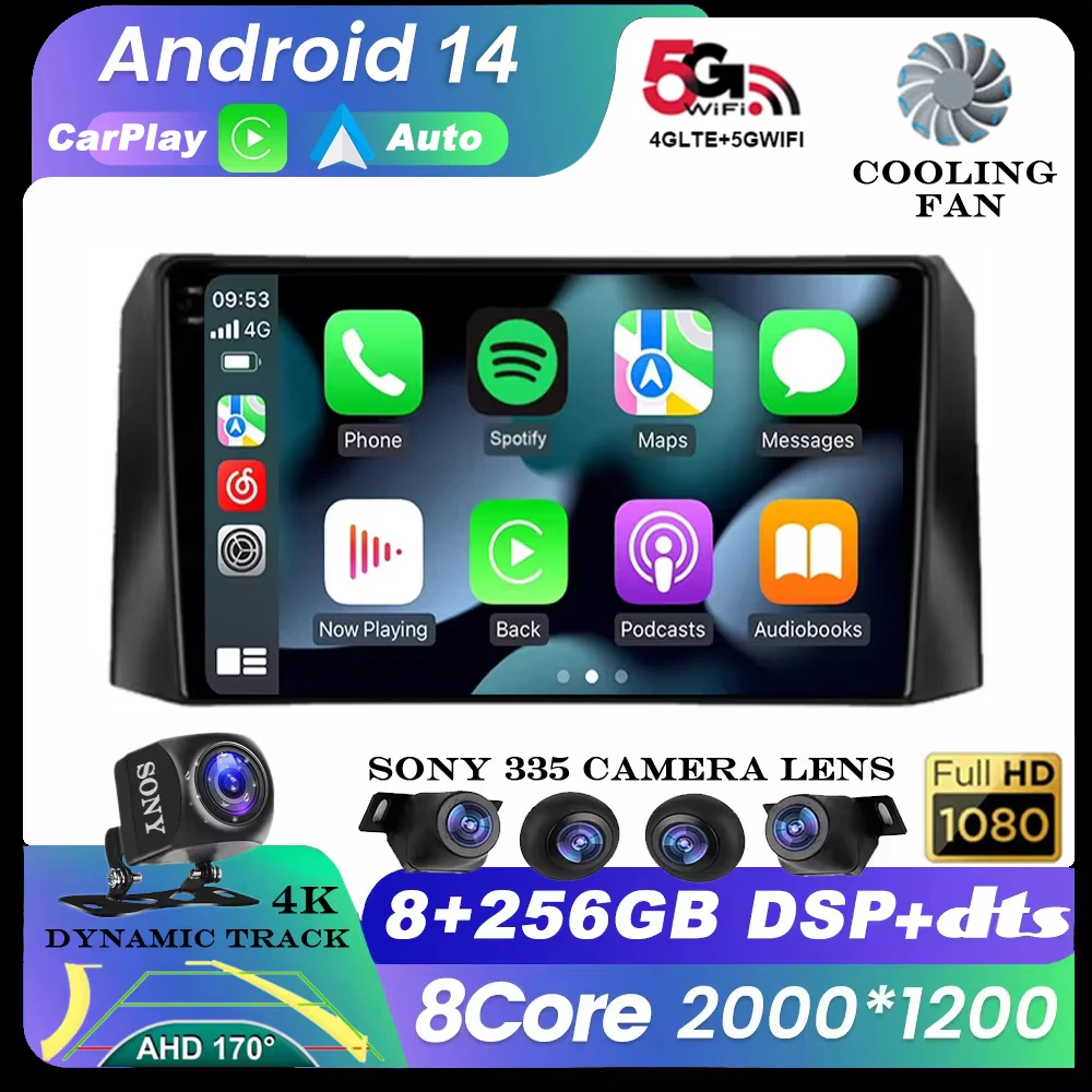 Android 14 Auto Carplay для UAZ Patriot 3 2016-2021 Автомобильный радиоприемник Мультимедийный