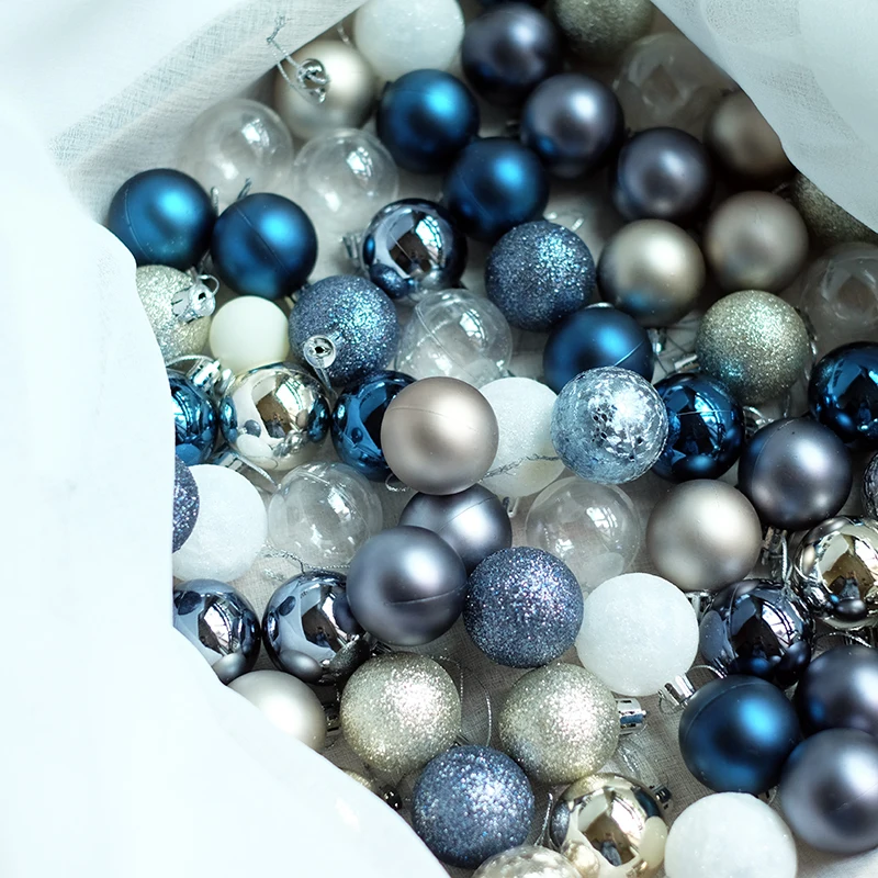 

hj 3cm6cm Christmas Ball Pendant Christmas Tree Ornament Ball Christmas Ball Gift Set