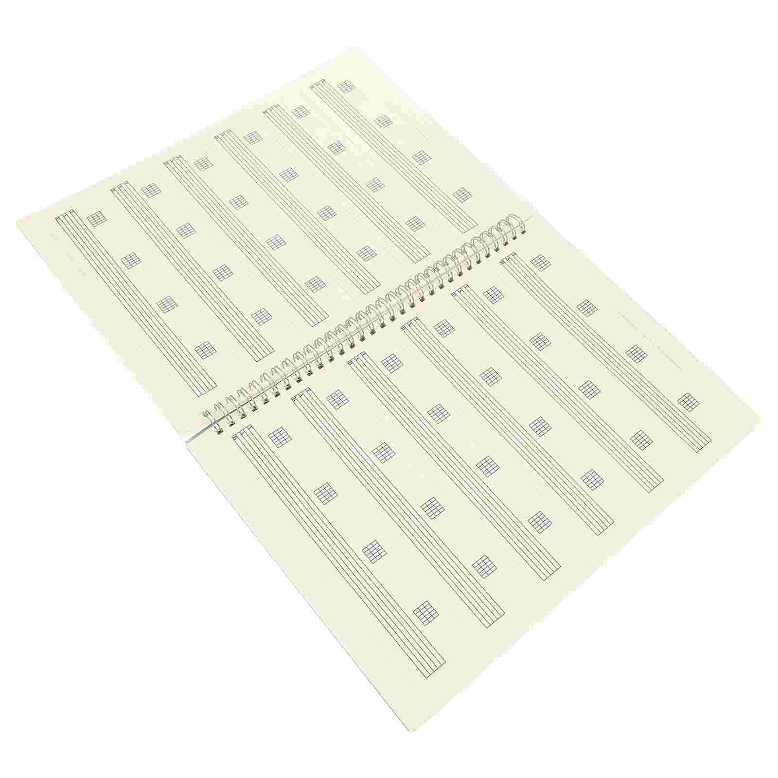 

Notebooks Work Tab Plastic Music Piano 30X22X1.5CM Guitarist Supplies Black Coil Sheet