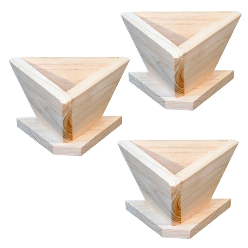 

3X Wooden Triangular Rice Ball Sushi Dumpling Mould DIY Tools Rice-Pudding Baking Molds Kitchen Accessories Baking Tools