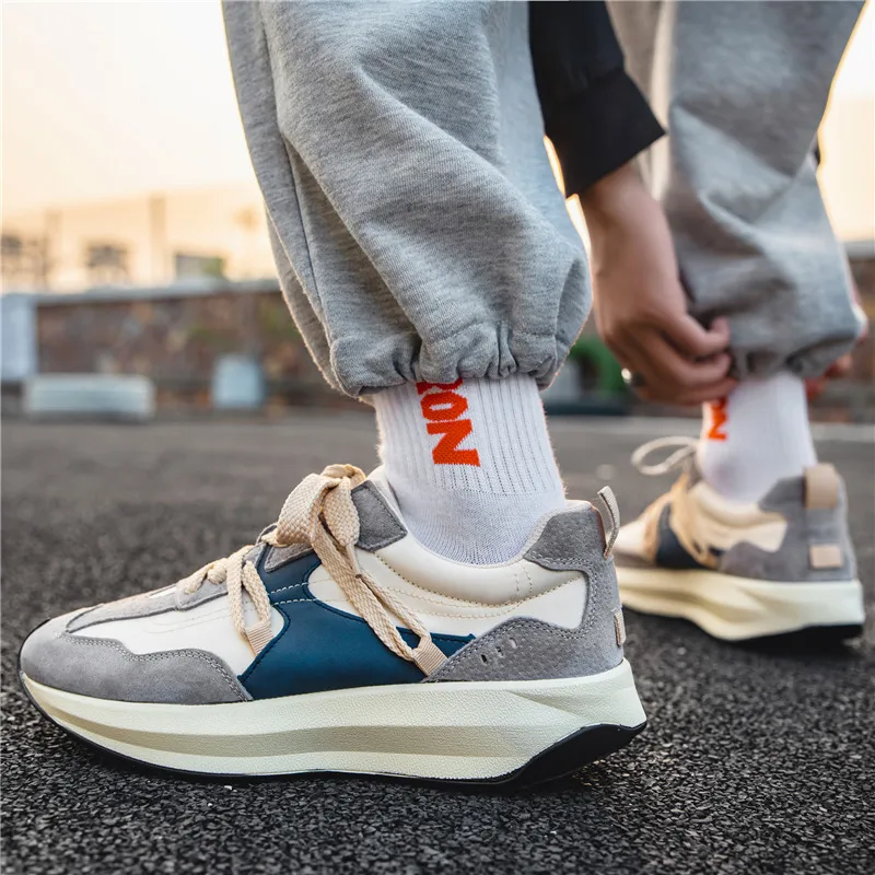 Men Running Shoes Lace-up Mesh Men Casual Shoes Lightweight Comfortable Walking Sneakers Tenis masculino Zapatillas Hombre