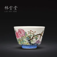 chrysanthemum water chestnut of jingdezhen ceramic cup antique painting of flowers and cups lyt9056 tire master cup