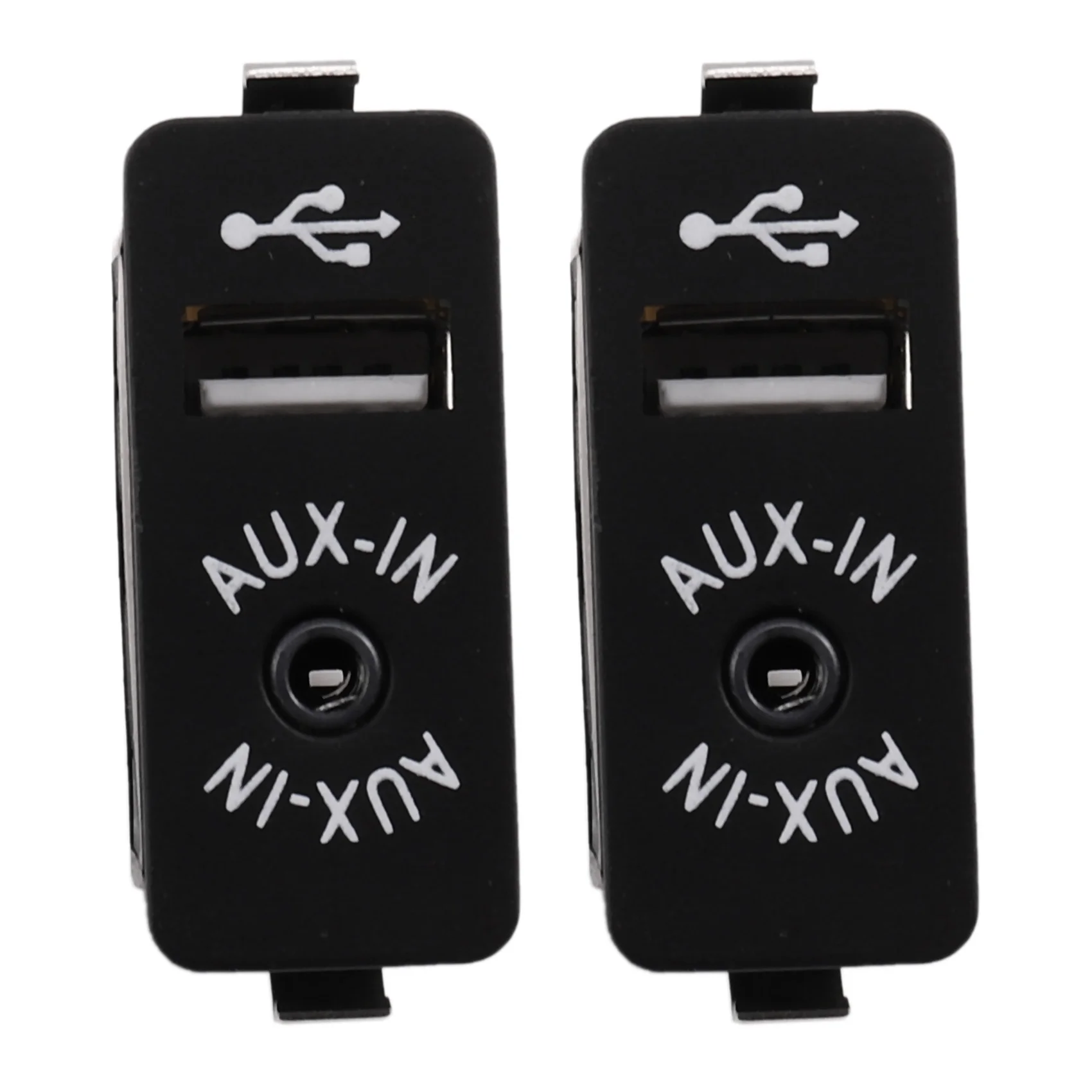 

2X Car USB AUX in Plug Auxiliary Input Socket Adapter for BMW E81 E87 E90 F10 F12 E70 X4 X5 X6