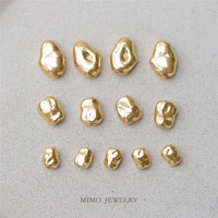 mimo jewelry copper plated gold plated irregular loose beads string beads versatile simple spacer beads diy accessories