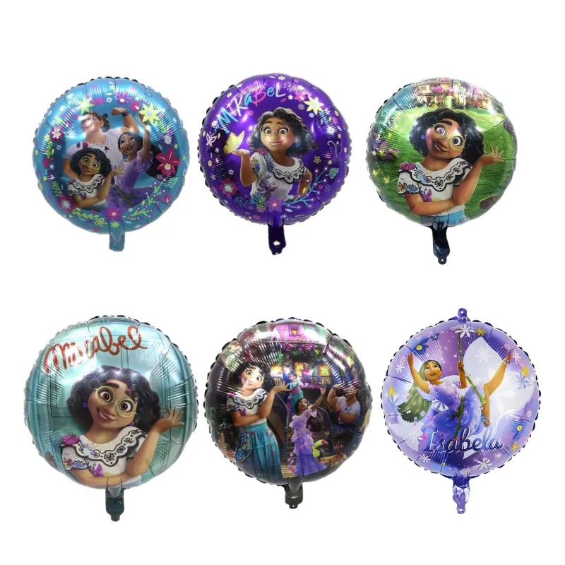 

50pcs Disney Encanto Isabella Mirabel Balloon Happy Birthday Party Decorations Baby Shower Foil Balloons Cartoon Kids Toy Globos