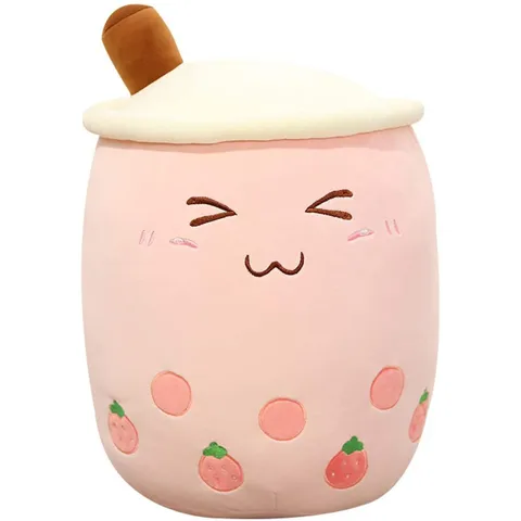 Boba Plushie Kawaii Room Deco Bubble Tea, плюшевая игрушка Kawaii, плюшевый чучело, милый чай с молоком, мягкая подушка для объятий, подарок на день рождения