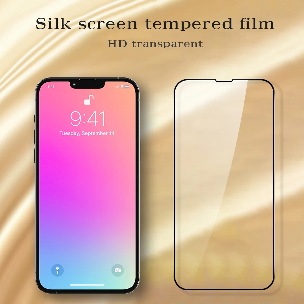 Ударопрочное закаленное стекло для экрана iPhone 14 Pro Max 12 13 11 XS XR X противоударное Mini