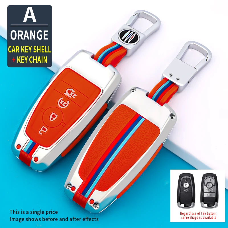 

Car Key Case for Ford Fusion Mustang Explorer F150 Edge Mondeo Mk5 Focus Mk4 2019 2020 2021 Covers Accessories Car-Styling