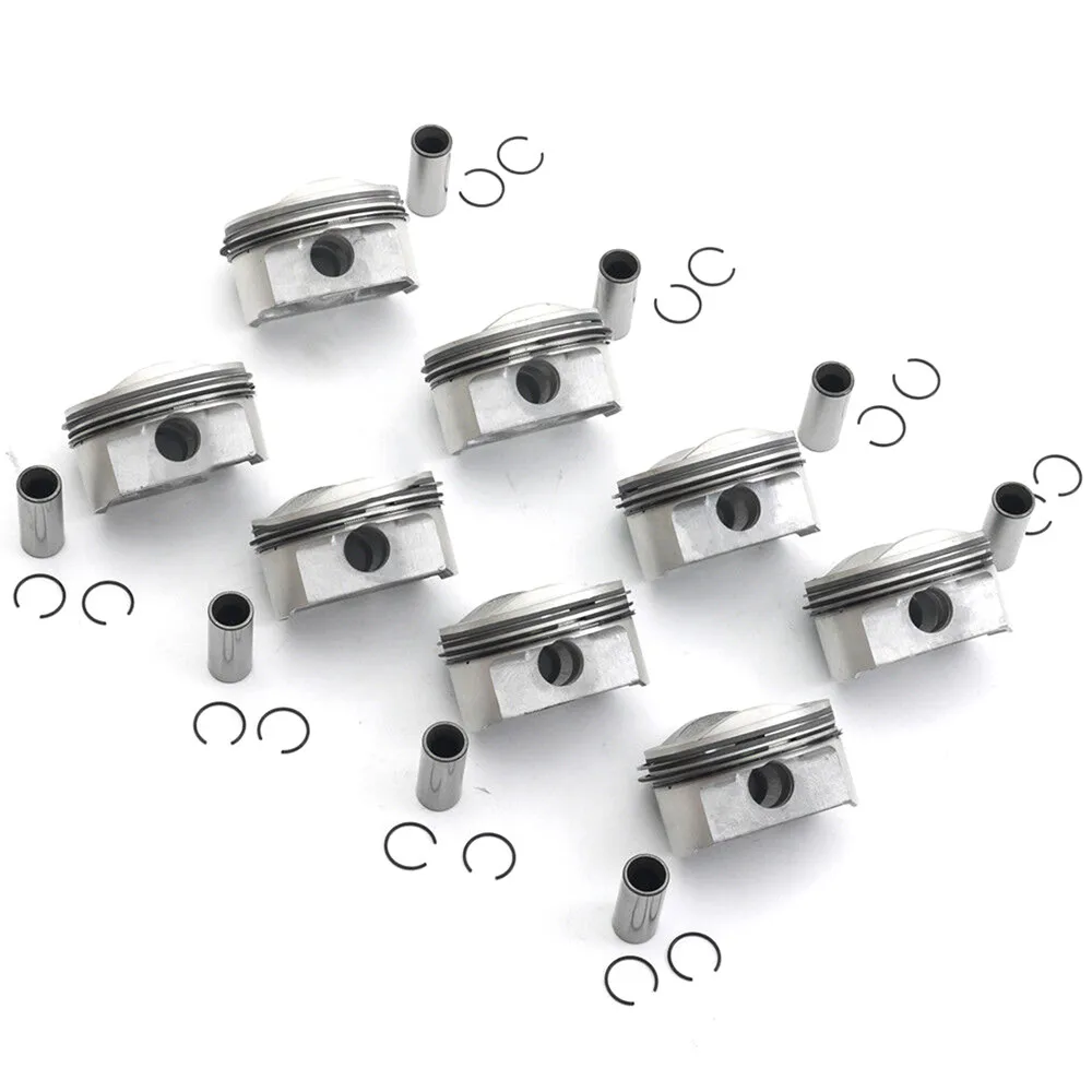 8pcs Pistons And Rings Set Φ84.5mm STD Φ20mm 079107065DC 07910065AD for VW Touareg AUDI S5 A6 A8 Q7 4.2L FSI BVJ CAU V8 DOHC 40V