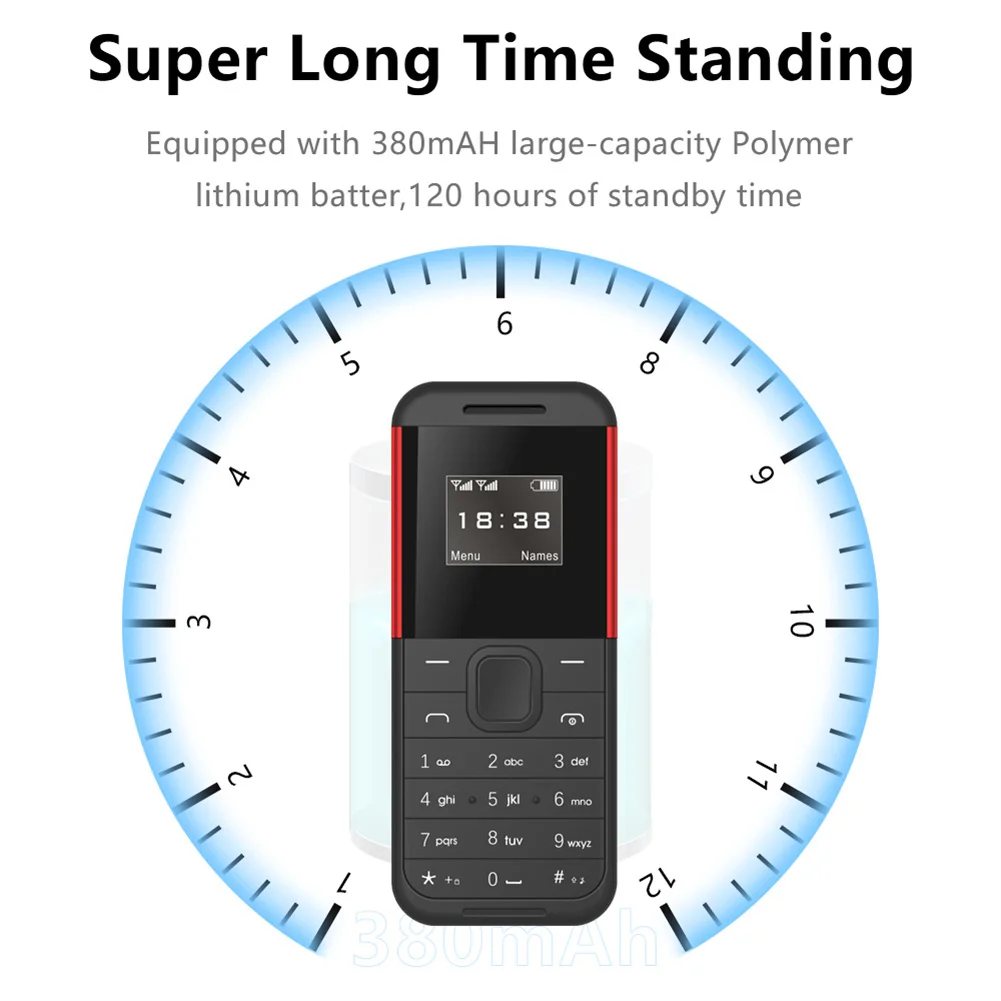 Мини-телефон BM222 Bluetooth-наушники 0 66 дюйма