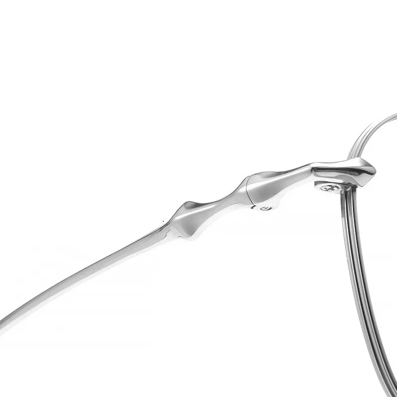 Модная и простая полнокадровая оправа из чистого титана для мужчин женщин очки