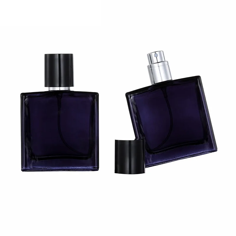 

100Pcs/lot 30ml 1OZ Portable Black Thick Refillable Clear Glass Spray Perfume Bottle Empty Mist Atomizer Bottle Makeup
