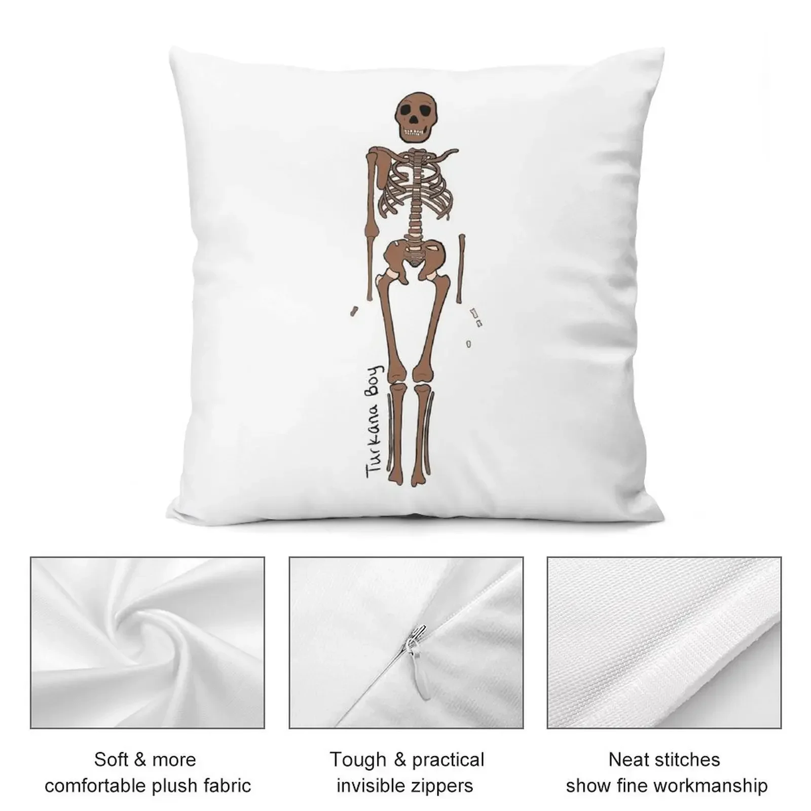 Turkana Boy Skeleton (с этикеткой) Декоративная подушка рождественские принадлежности
