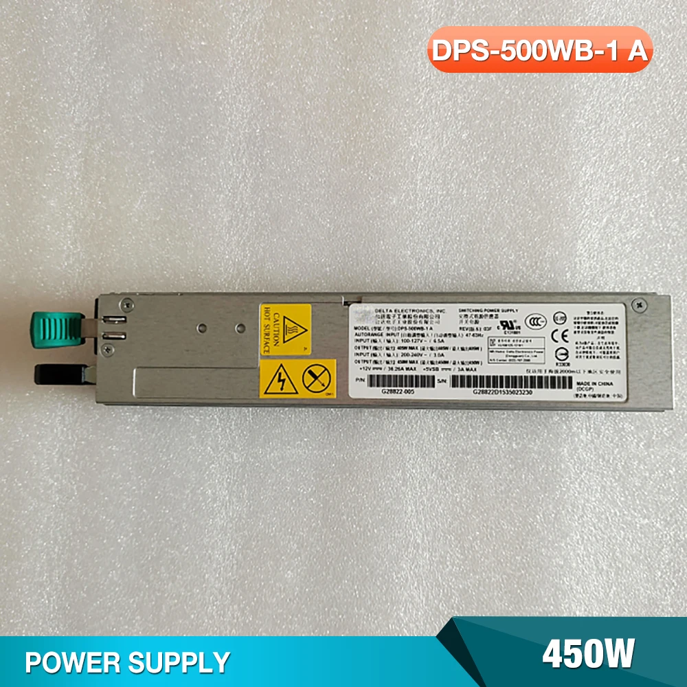 Серверный блок питания DPS-500WB-1 A 450W G28822-005, высокое качество, идеальная проверка