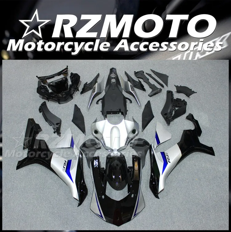 

Комплект обтекателей для мотоцикла из АБС-пластика, подходит для YAMAHA YZF - R1 R1m 2015 2016 2017 2018 2019 15 16 17 18 19, комплект кузова черного и серебристого ц...