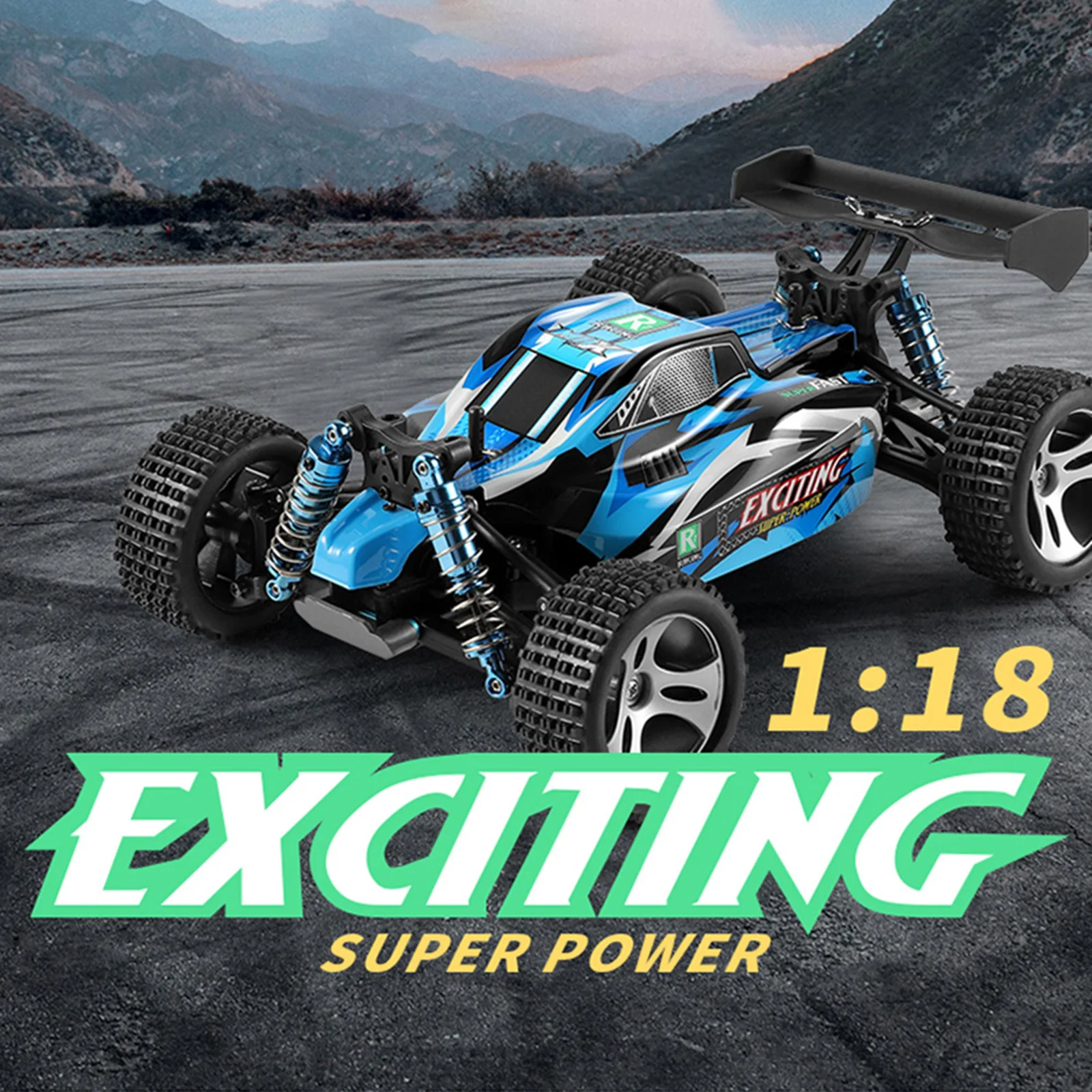 

WLtoys 184011 RC Car Off-Road Car High Speed RC Crawler 1/18 2.4GHz Racing Car 30km/h 4WD RTR