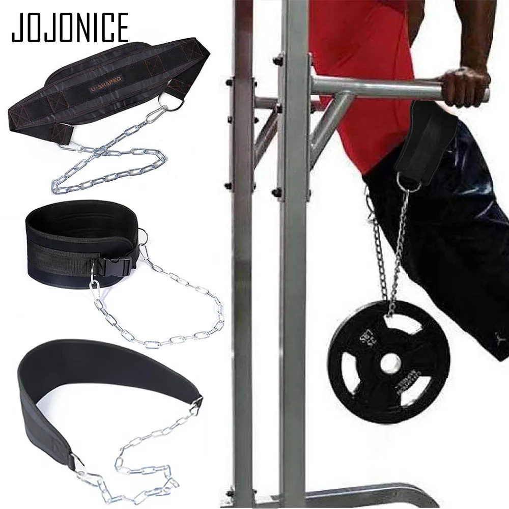 

Loading Chain Belt Weight Lifting Dip Belt Pull Up Waist Belt for Chin Up Kettlebell Barbell Fitness Bodybuilding Power Training