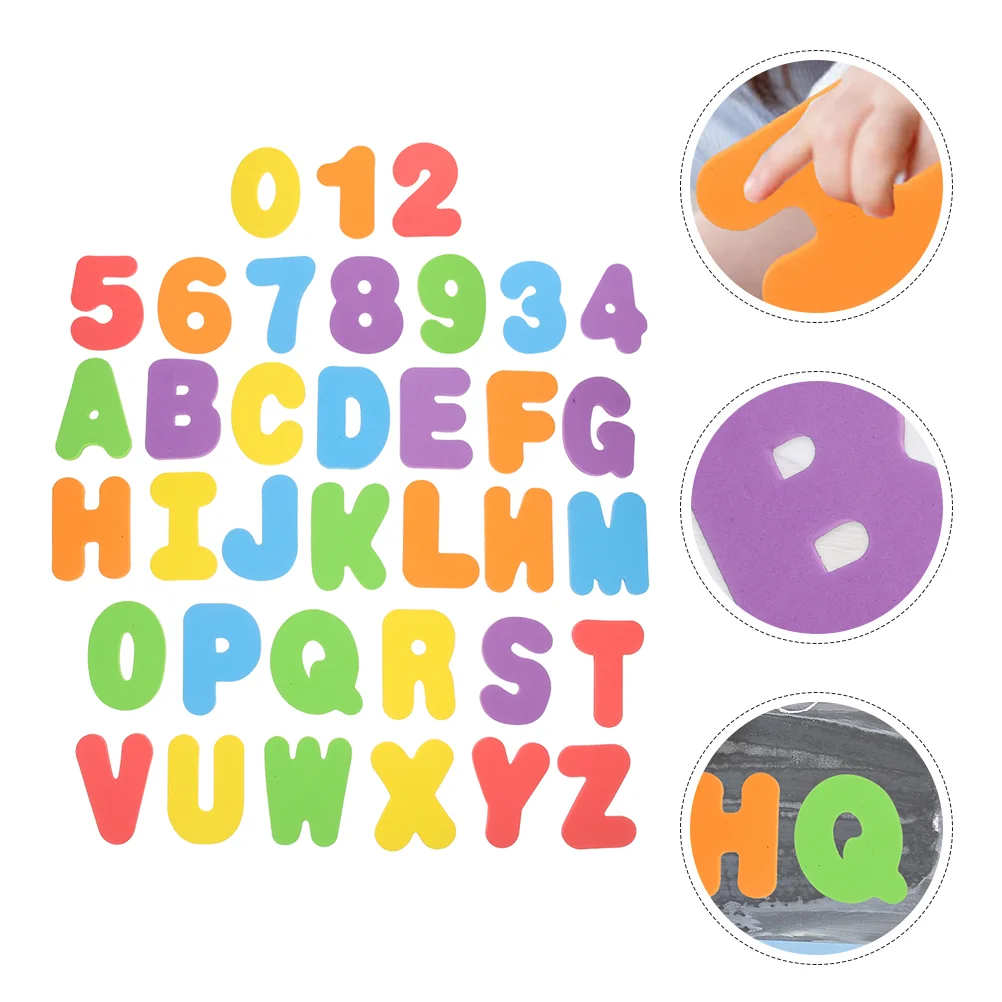 

2 Sets Letter Embellishments Alphabet Toys Educational Kids Bath Tub Bathtub Eva Float Baby Child