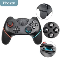 wireless gaming controller for ns switch pro bt remote gamepad joystick adjustable turbo dual vibration ergonomic 6 axis console
