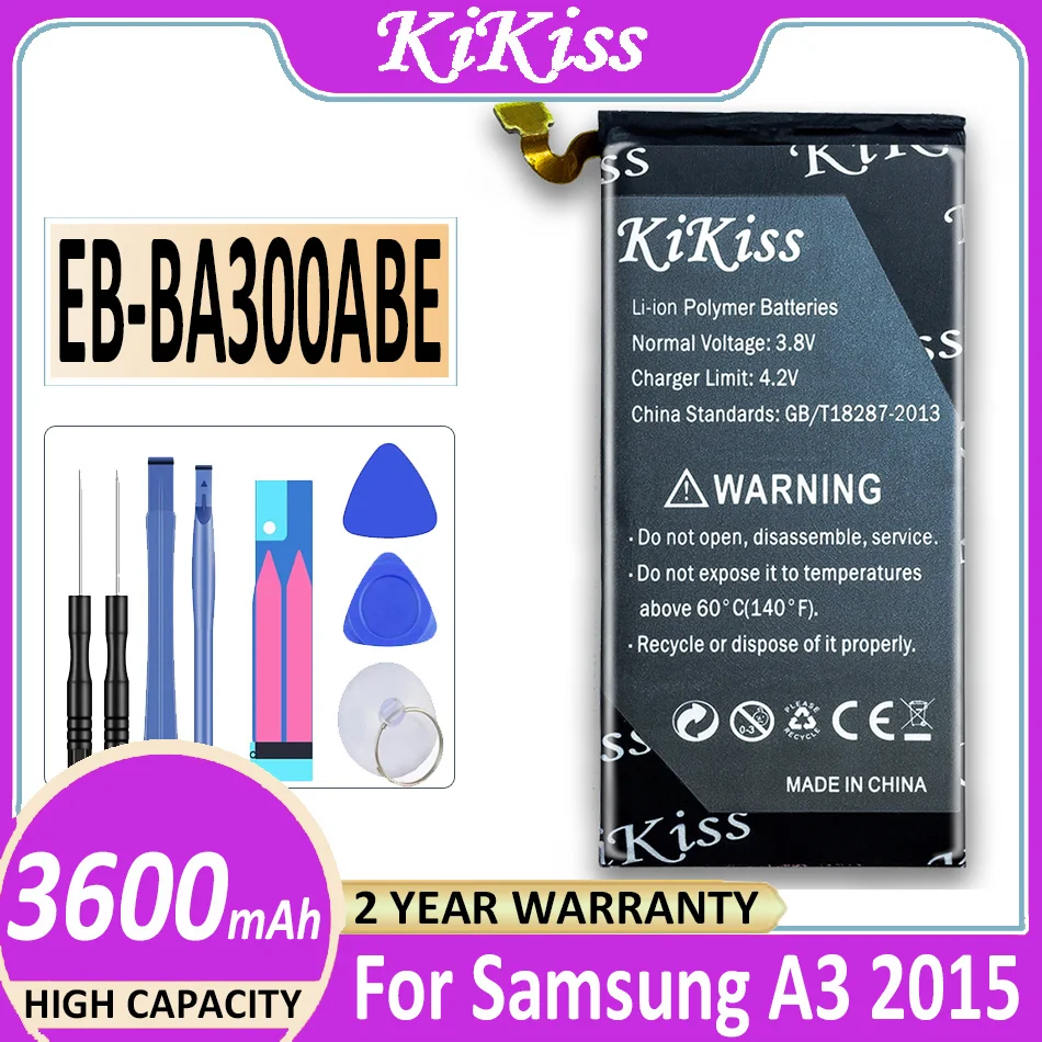 

Phone Battery 3600mAh EB-BA300ABE Battery for Samsung Galaxy A3 2015 A300 A3000 A300X A300H A300F A3009 A300FU A300G A3 Battery
