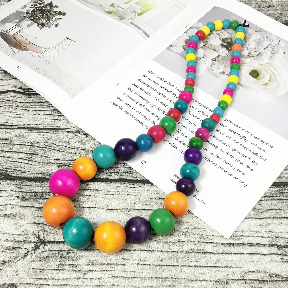 Длинное ожерелье ручной работы MANILAI в богемном этническом стиле