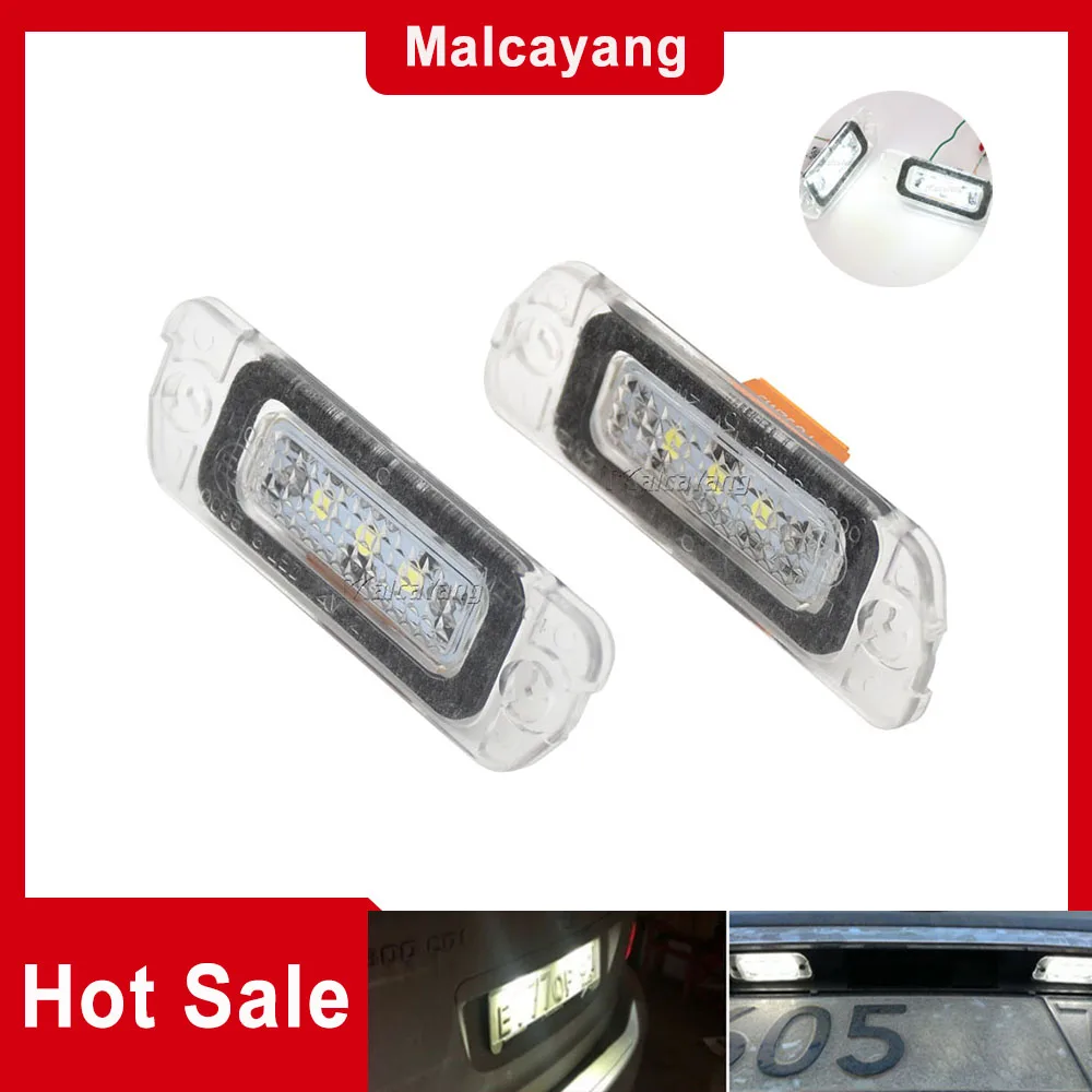 

For Mercedes Benz W164 X164 W251 ML GL R Class 2x Canbus Error Free Led Number Plate Light Bulb License Plate Lamp White 6000K