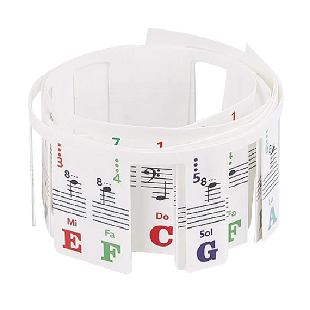 

Keyboard Stickers Piano Strips Removable Beginner Note Guide Labels School Supplies Supply Accessories