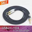 LN007551 6,5 мм XLR 4,4 мм сверхмягкий нейлоновый кабель OFC для наушников Sennheiser HD700 2,5 мм
