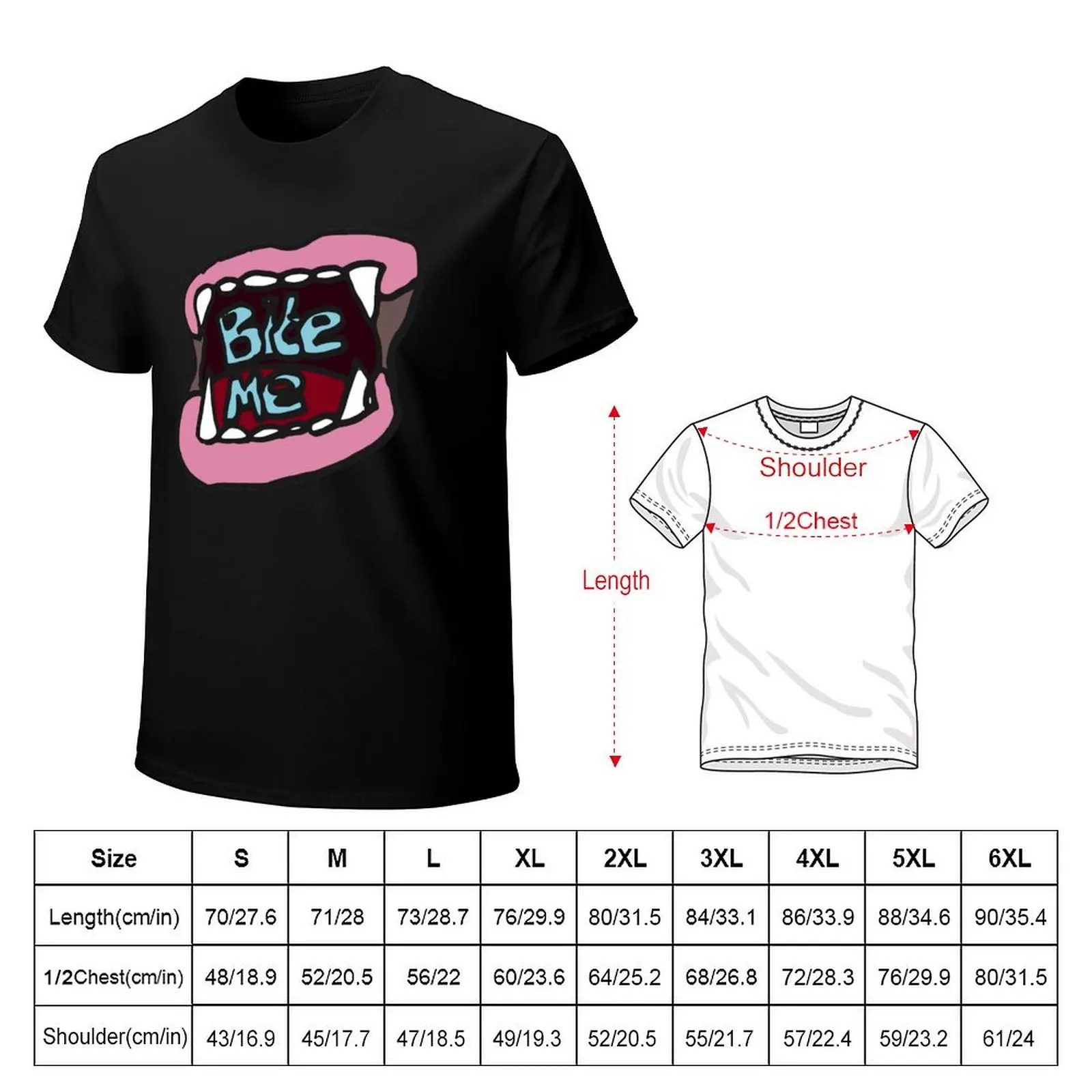 Фото Zef - Bite me T-Shirt Долговечная повседневная футболка №2