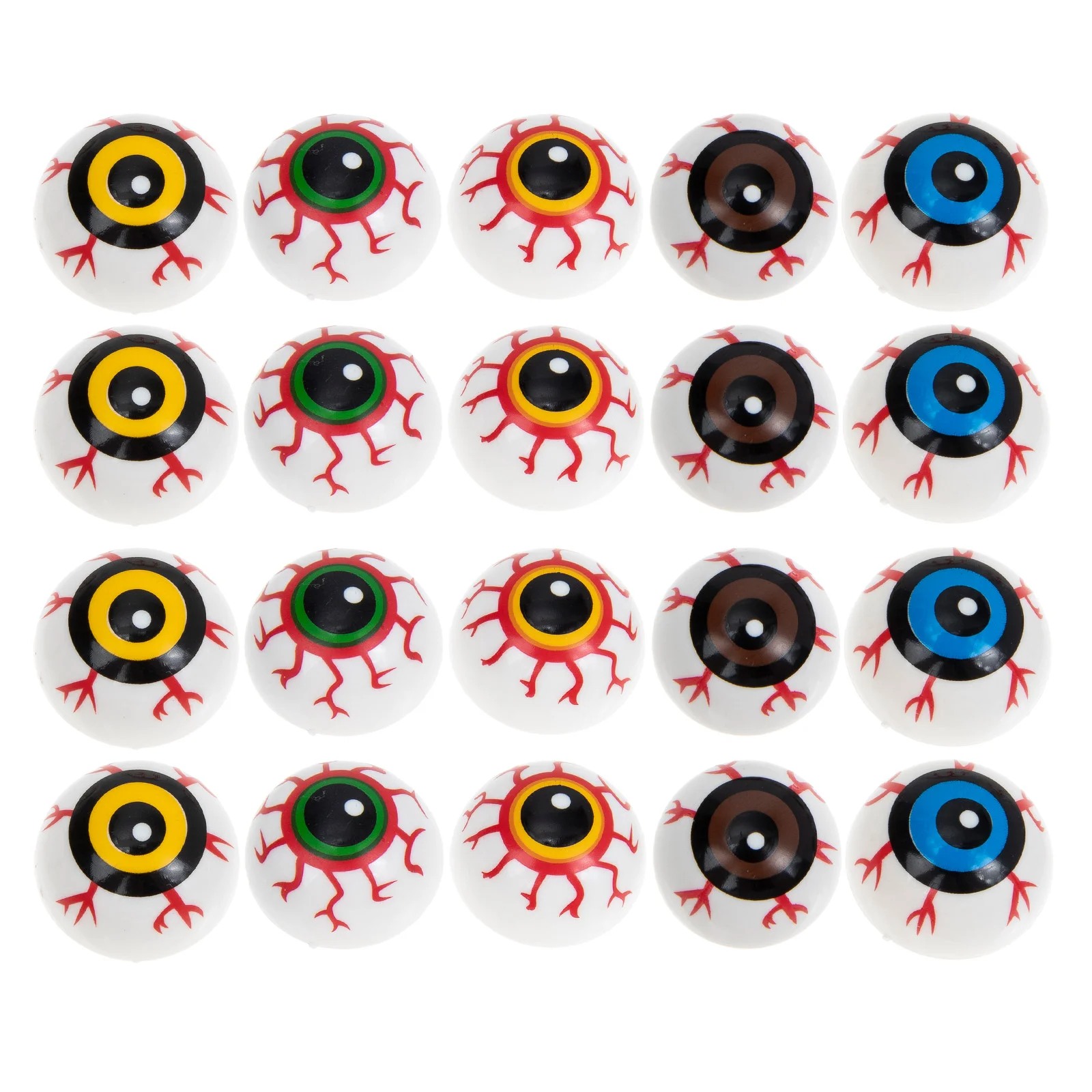 

50 Pcs Halloween Eyeball Buttons Colorful Bounce Toy Eyeballs Decors Model Gift Fake Supplies¡ê Plastic Realistic Inflatables