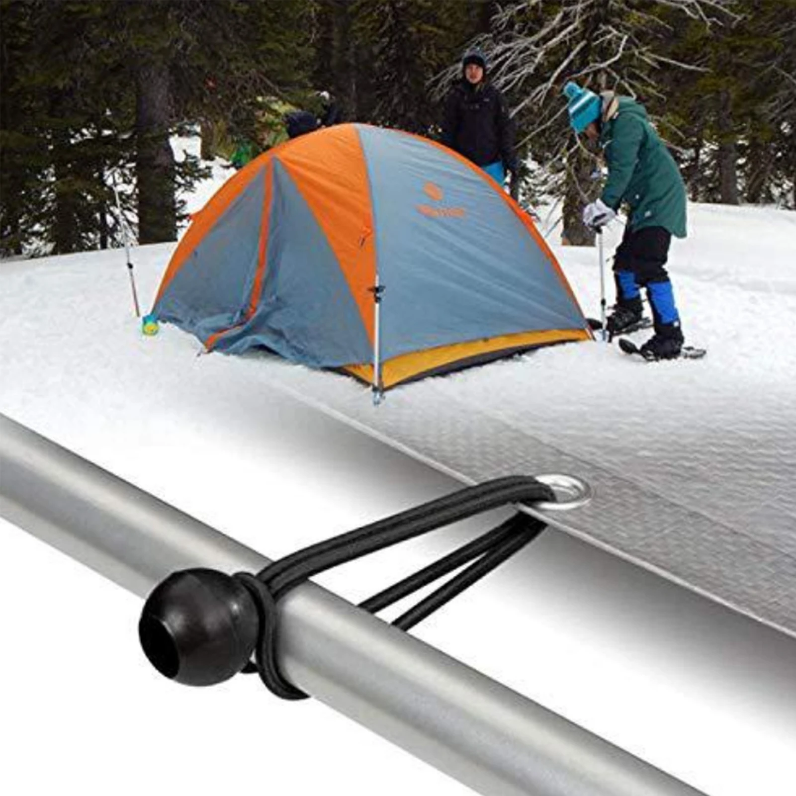 10PCS Fixing Tarpaulin Rope Tarp Canopy Bungee Cords Strap Elastic Tent Bungees Ball Camping Accessories Easy Carrying - купить по