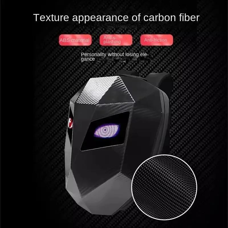 Светодиодный мотоциклетный светящийся в темноте шлем из углеродного волокна с