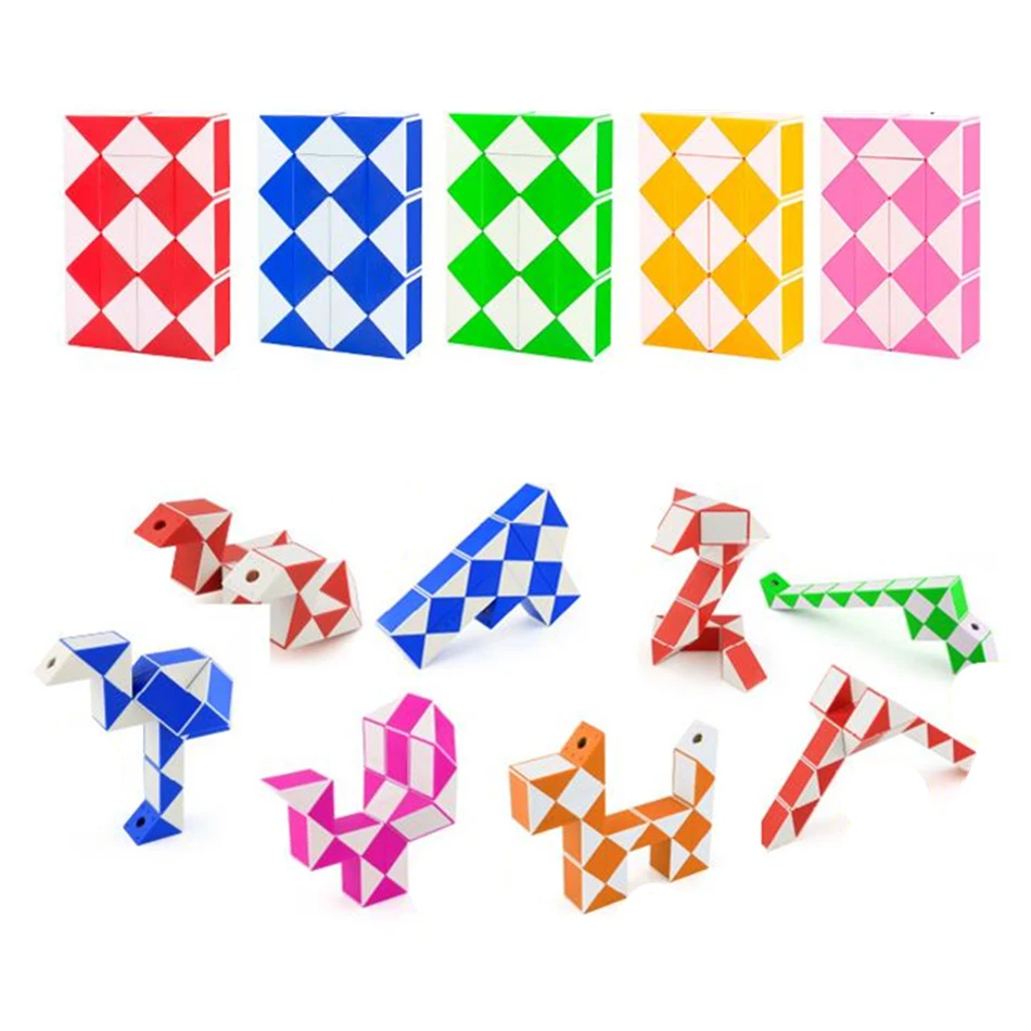 

Moyu Cubing Classroom 24/36/48/60/72 Snake Speed Cubes Twist Magic Puzzle For Kids Party Favours Colorful Educational Toys